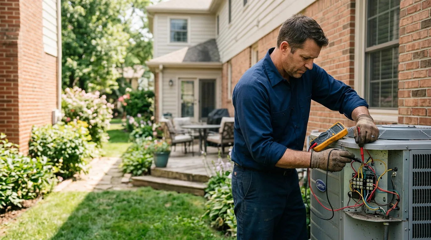 HVAC technician working near Beaumont, MS